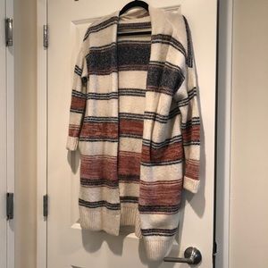 Wool Striped Cardigan - Loft